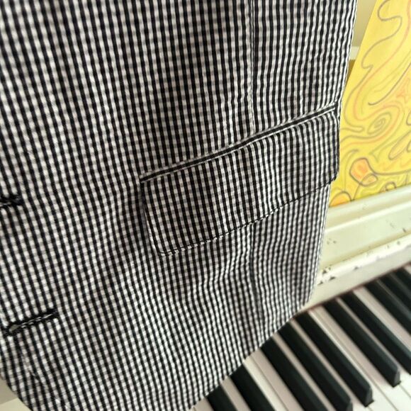 Mexx Black and White Houndstooth Vest M - Picture 10 of 15